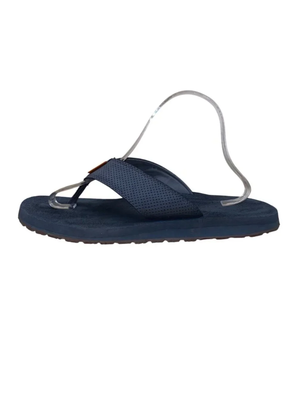 Grundéns Men’s Gray Foam Perforated Straps SeaDek Deckhand Flip-Flops Size 9